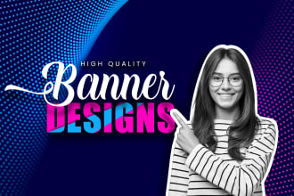 design professional banners for website and social media