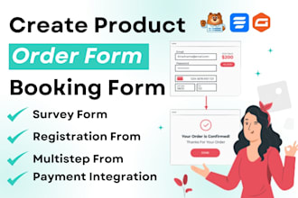 create product order form, booking form, and survey form in wordpress