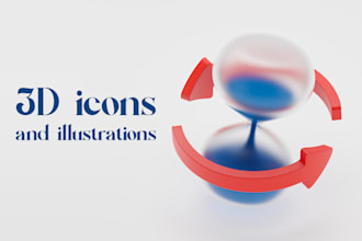 Big Deals!  create a 3d icons, 3d illustrations and hero images