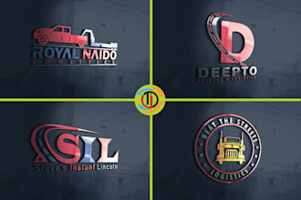 design transport, logistics and trucking logo for you