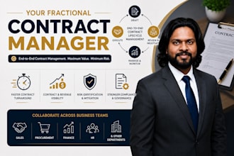be a contract legal counsel or contract manager of your company