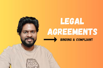 be your ai lawyer and write the following legal contracts and legal agreements