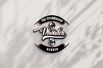 design barber and barber shop logo