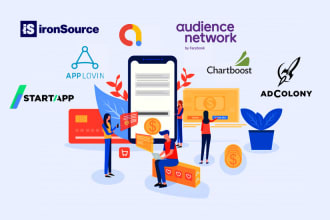professionally integrate admob, ironsource or any ad network in your app