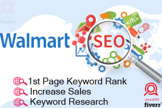 do seo for walmart keyword ranking on 1st page