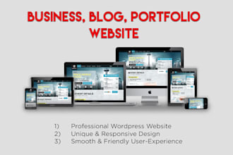 create business, portfolio, blog website