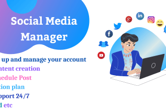 be your social media manager and personal assistant