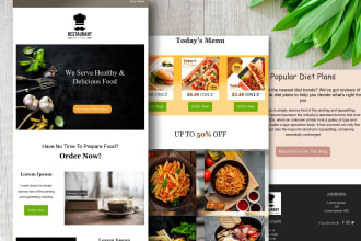 design responsive mailchimp email template and automation