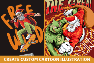 turn wild ideas into cartoon t shirt illustrations with a pop culture twist