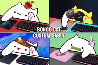 design a customizable bongo cat for your twitch