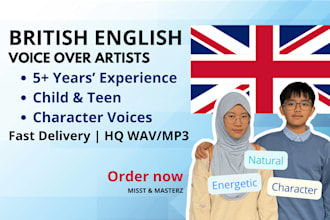 do a voiceover for you in a british child voice