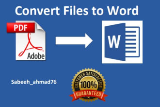 convert scanned pdf, jpg files to word