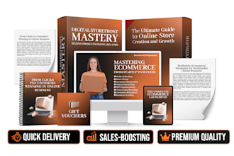 design digital product mockup, ecover bundle, online course bundle and covers