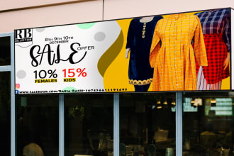 design stylish web banner, header, flyer, fb ads, and covers