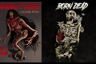 create dark art, horror, metal, album cover, poster, etc