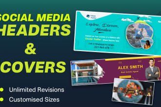 design professional facebook cover and linkedin cover