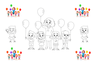 create unique coloring book pages and kids activity books