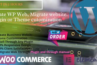 do create ecommerce, migrate a website, theme customization