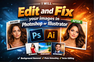 edit and fix your images in photoshop or illustrator