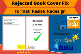 fix book cover, resize book cover, paperback book cover, hardcover ingram spark