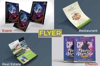 do business flyer, leaflet, poster, and bifold, trifold brochure design