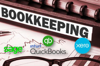 provide bookkeeping services using quickbooks xero sage excel