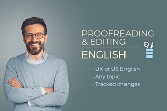 proofread and edit your english writing