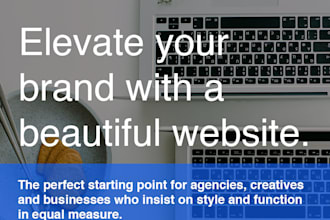 develop custom wordpress or HTML theme