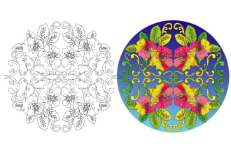 create beautiful mandalas,zentangles,colouring books,doodles