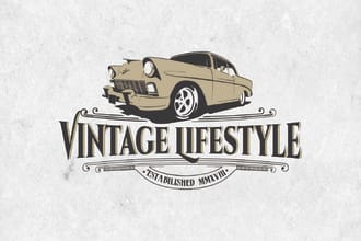 do premium vintage illustration logo designs in 24 hours