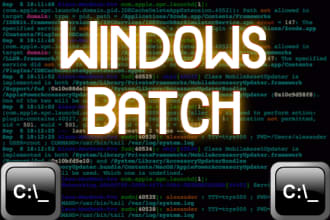 code you a windows bat program for file and data management