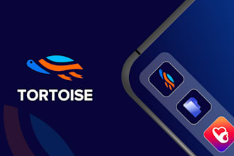 create a modern app logo or icon with splash screen design