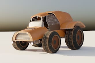 3d model a sci fi vehicle or object