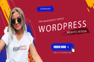 create and develop a unique wordpress website or blog