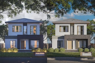 create architectural 3d modeling and rendering