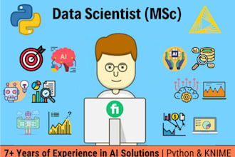 do all data science projects,msc engineer,python,knime