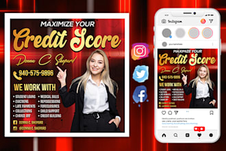 design amazing credit repair flyer