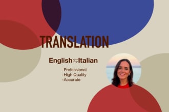 translate english to italian and italian to english
