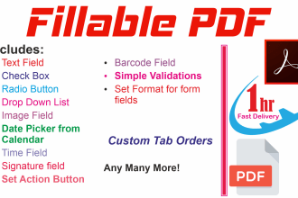 create fillable pdf forms professionally