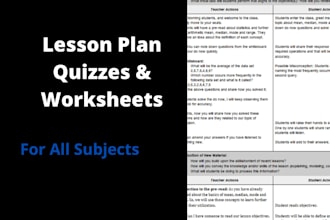 create a lesson plan as per your requirement