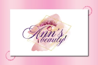 design feminine watercolor and spa logo