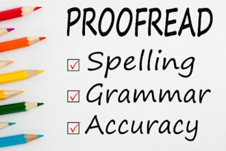 proofread and edit essay,  articles and blogs