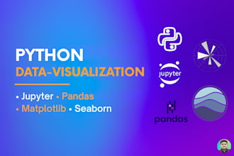do data analysis, data visualization with python and jupyter notebook