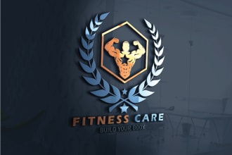 make fitness, sports,  gym, and health logo in short time