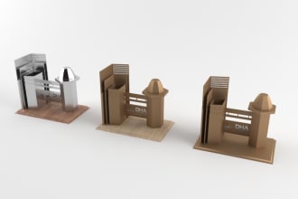 do 3d product designing, souvenir design and HQ renderings