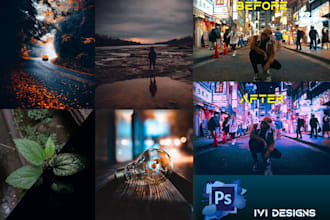 do photo retouching and color grading in your photo