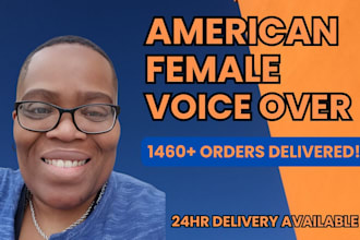 record a female voiceover english video narration