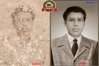 restore old photos restoration photo retouching fix old photo and colorize photo