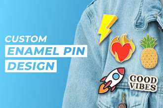 design a custom enamel pin for you