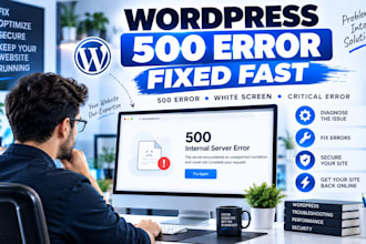 fix wordpress 500 internal server error in 1 hour